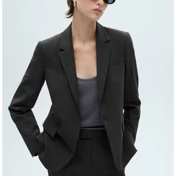 MANGO Pinstripes Formal Blazer-17