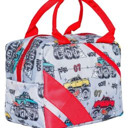 Echo Boomers Tractor Printed Insulated Lunch Bag, Tiffin and Food Storage Bag - Multicolor-14