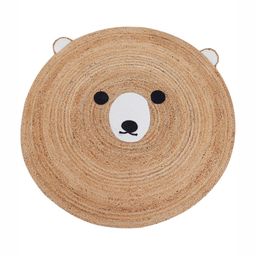 Art Avenue Rotorua Beige & White Textured Round Floor Jute Carpet-36