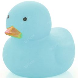 BitFeex Squeezy Duck Shape Toy Soft Rubber, Chu Chu Sound, Fun Bath Time Toy for Kids 1+ Years, 6 pcs Duck, Multicolor image 2