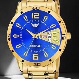 Abrexo Men Dial & Stainless Steel BraceletStyle Straps Analogue Watch Abx1360-20