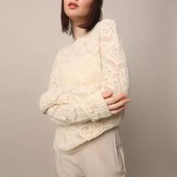 Only Cream Self Design Pullover-picture-20