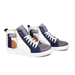 KobSook Men Printed Suede Sneakers-image-83