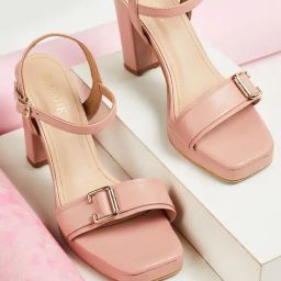 Code by Lifestyle Women's Pink Ankle Strap Sandals-image-94