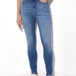 Only Blue Cotton Skinny Fit Mid Rise Jeans-image-104