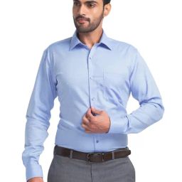 Raymond Blue Contemporary Fit Shirt-image-28