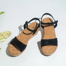 Inc.5 Women's Black Ankle Strap Wedges-image-52