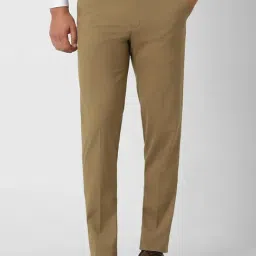 Van Heusen Brown Slim Fit Trousers-image-18