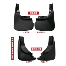 Auto Pearl Front and Rear Mud Guard For EON 1.0 Kappa Magna Plus Optional (Black) Set of 4 Pcs image 3