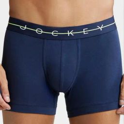 Jockey NY16 Navy Super Combed Cotton Trunks with Ultrasoft Waistband-picture-40