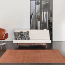 Obsessions Rustic Brown Solid Machine Made Carpet - Medium-image-3