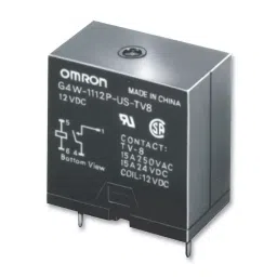OMRON ELECTRONIC COMPONENTS RELAY, DPST-NO, 250VAC, 24VDC, 15A, G4W2214PUSHP DC12-43