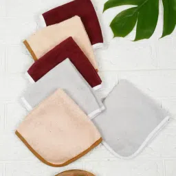 CreevaMulticolor Cotton Solid Towels-image-3