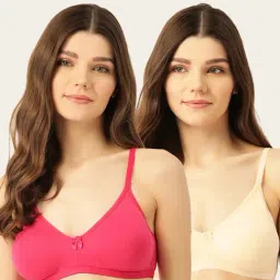 Lady Lyka Multicolor Non Wired Non Padded T-Shirt Bra (Pack Of 2)-image-71