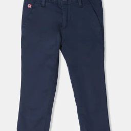 U.S. Polo Assn. Boys Navy Solid Trousers-image-35