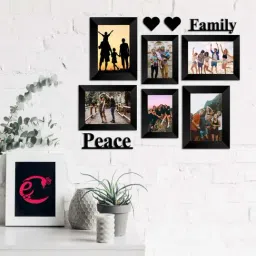 eCraftIndia Memory Black Collage Photoframes - Set of 6-39