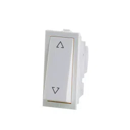 Rapid Stylish Rocker Switch 1 Module 6 Amp 2 Way White, R-2002 (Pack of 20)-19