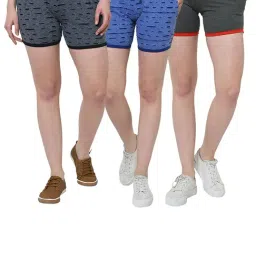 Vimal Jonney Multicolor Solid Shorts Pack of 3-46