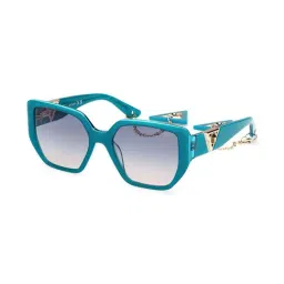 Guess GUS78925587WSG Blue UV Protected Square Sunglasses for Women-picture-39