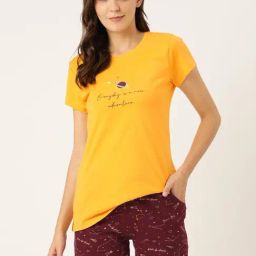 Sweet Dreams Yellow Graphic Print Nightwear Sets (Pack of 3)-image-41