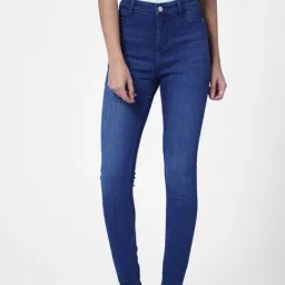 Only Blue Blended Skinny Fit High Rise Jeans-picture-1