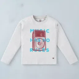 Ed-a-Mamma Kids Grey Cotton Printed Full Sleeves T-Shirt-picture-26
