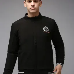 Showoff Black Regular Fit Printed Jacket-picture-41