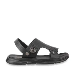 Da Vinchi by Metro Men's Black Back Strap Sandals-picture-37