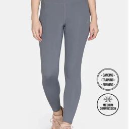 Zelocity By Zivame Grey Slim Fit Leggings-image-58