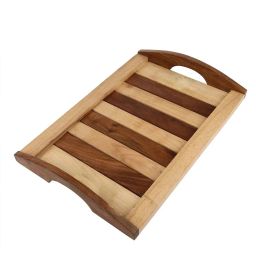 VarEesha Brown Sheesham Wood Rectangular Tray image 2