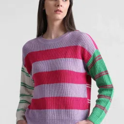 Only Multicolor Color-block Pullover image 2