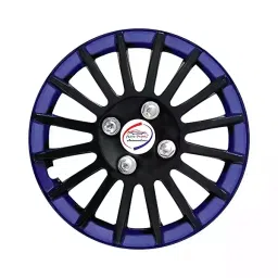 Auto Pearl Premium 35.56 cm (14 Inch) (4 Pcs) Black Blue Press Type Hubcap Wheel Cover Replacements for Swift-image-90
