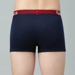 Van Heusen Sport Regular Fit Plush Back Elasticized Waistband Double Layer Gusset Trunks - Navy image 2