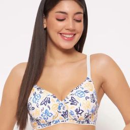 Clovia Beige Printed Under-Wired Full Coverage T-Shirt Bra-picture-39