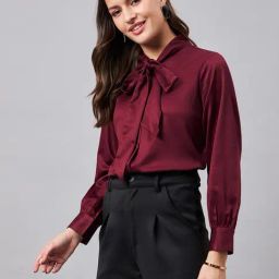 Style Quotient Maroon Regular Fit Shirt-76