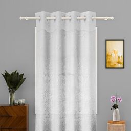 Aura White Ethnic Motifs Door Curtain-image-90