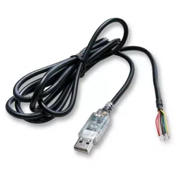 FTDI CABLE, TTL/USB CONV, WIRE-END, 5V, 1.8M, TTL-232RG-VSW5V-WE-0