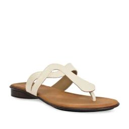 Rocia by Regal Women's Beige T-Strap Sandals-image-30
