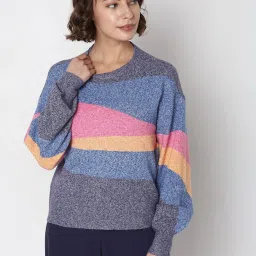 Vero Moda Multicolor Color-Block Pullover image 2