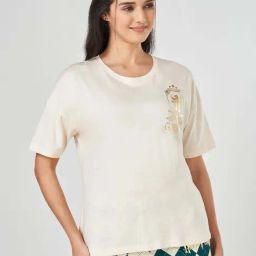 Dreamz by Pantaloons Cream Cotton Printed Top-picture-46