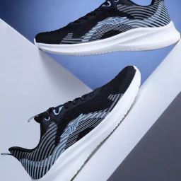 Red Tape Men's Black & Blue Walking Shoes-image-92