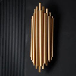 Whispering Homes Modern Gold Stainless Steel Tubes Wall Lamp-image-43