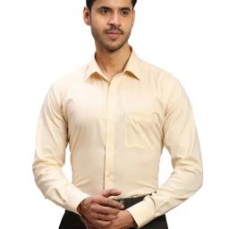 Raymond Yellow Contemporary Fit Shirt-image-15