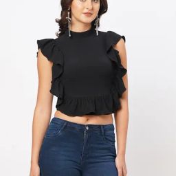 MISH Black Crop Top-image-12