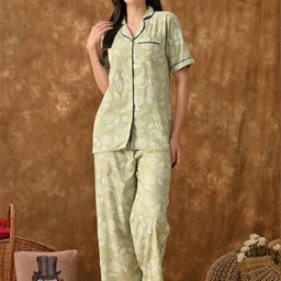 Saanvi Collection Geometric Printed Night suit-image-14