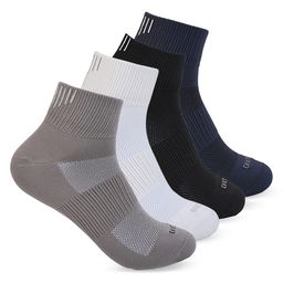 One8 Men Pack Of 4 Textured Cotton Ankle-Length Socks-image-75