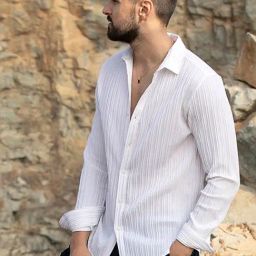 Campus Sutra White Regular Fit Self Pattern Shirt-image-78