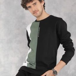 Crimsoune Club Black Slim Fit Printed Sweatshirt-image-83