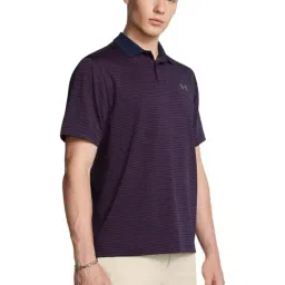 Under Armour Purple Regular Fit Striped Sports Polo-image-32