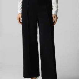 Van Heusen Black Regular Fit Mid Rise Trousers-image-97